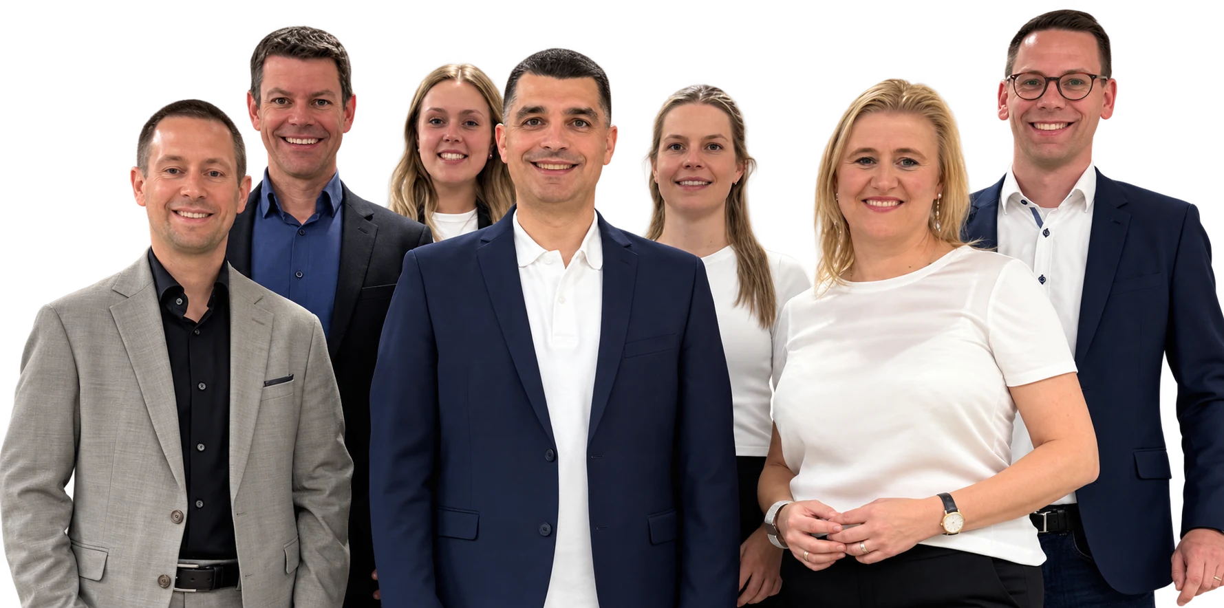 Kandidatinnen und Kandidaten der Wahlkreisliste Saarbrücken aus Saarbrücken-Land und Saarbrücken-Stadt.